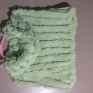 Vintage Bebe Spring Rabbit fur shrug